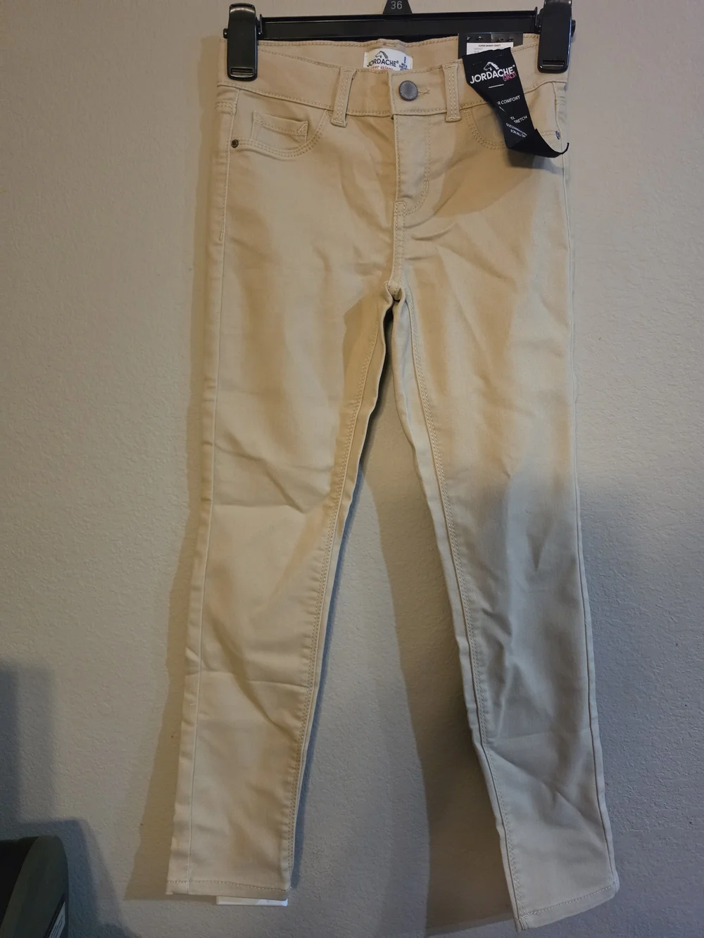 Jordache Kids Skinny Pants in Light Tan